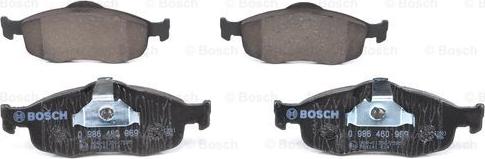 BOSCH 0 986 460 969 - Brake Pad Set, disc brake autospares.lv