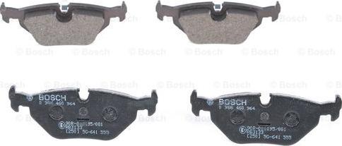 BOSCH 0 986 460 964 - Brake Pad Set, disc brake autospares.lv