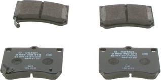 BOSCH 0 986 460 974 - Brake Pad Set, disc brake autospares.lv