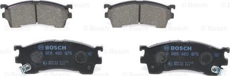 BOSCH 0 986 460 975 - Brake Pad Set, disc brake autospares.lv