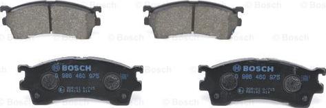 BOSCH 0 986 460 975 - Brake Pad Set, disc brake autospares.lv