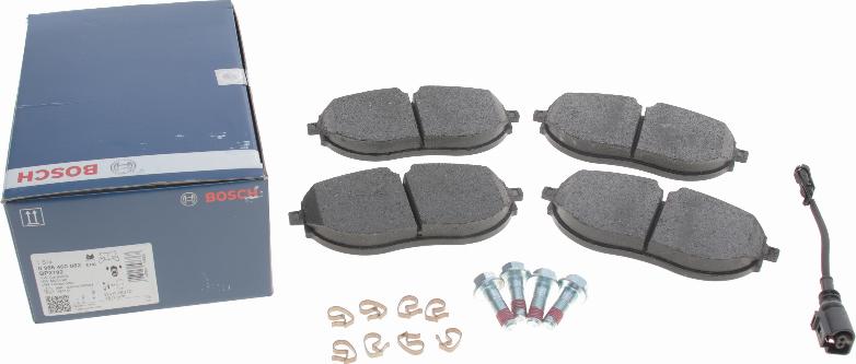 BOSCH 0 986 460 082 - Brake Pad Set, disc brake autospares.lv