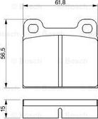 BOSCH 0 986 460 346 - Brake Pad Set, disc brake autospares.lv