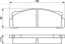 BOSCH 0 986 460 736 - Brake Pad Set, disc brake autospares.lv