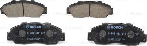 BOSCH 0 986 461 142 - Brake Pad Set, disc brake autospares.lv