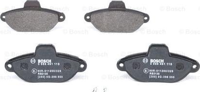 BOSCH 0 986 461 119 - Brake Pad Set, disc brake autospares.lv