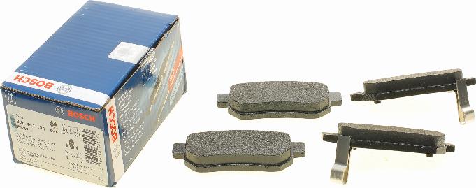 BOSCH 0 986 461 131 - Brake Pad Set, disc brake autospares.lv