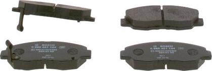 BOSCH 0 986 461 124 - Brake Pad Set, disc brake autospares.lv