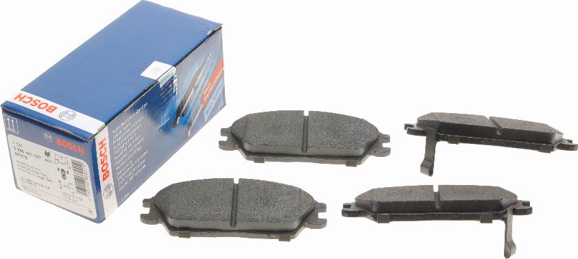 BOSCH 0 986 461 127 - Brake Pad Set, disc brake autospares.lv