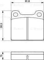 BOSCH 0 986 461 731 - Brake Pad Set, disc brake autospares.lv