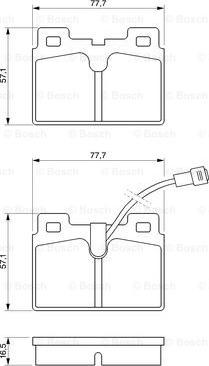 BOSCH 0 986 468 451 - Brake Pad Set, disc brake autospares.lv