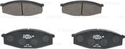 BOSCH 0 986 468 630 - Brake Pad Set, disc brake autospares.lv