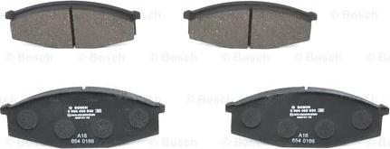 BOSCH 0 986 468 630 - Brake Pad Set, disc brake autospares.lv