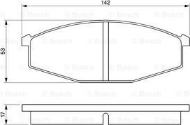 BOSCH 0 986 468 630 - Brake Pad Set, disc brake autospares.lv