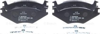 BOSCH 0 986 468 890 - Brake Pad Set, disc brake autospares.lv