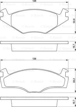 BOSCH 0 986 468 870 - Brake Pad Set, disc brake autospares.lv