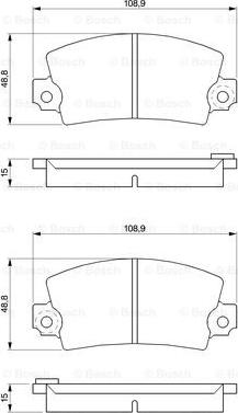 BOSCH 0 986 463 473 - Brake Pad Set, disc brake autospares.lv