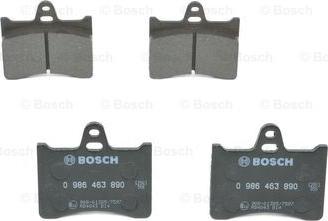 BOSCH 0 986 463 890 - Brake Pad Set, disc brake autospares.lv