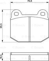 BOSCH 0 986 463 232 - Brake Pad Set, disc brake autospares.lv