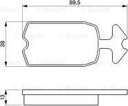 BOSCH 0 986 462 072 - Brake Pad Set, disc brake autospares.lv