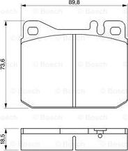 BOSCH 0 986 462 803 - Brake Pad Set, disc brake autospares.lv