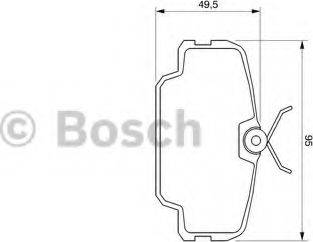 BOSCH 0 986 467 491 - Brake Pad Set, disc brake autospares.lv