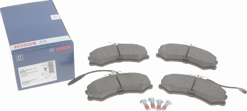 BOSCH 0 986 467 411 - Brake Pad Set, disc brake autospares.lv