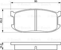 BOSCH 0 986 467 602 - Brake Pad Set, disc brake autospares.lv