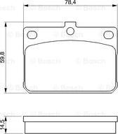 BOSCH 0 986 467 031 - Brake Pad Set, disc brake autospares.lv