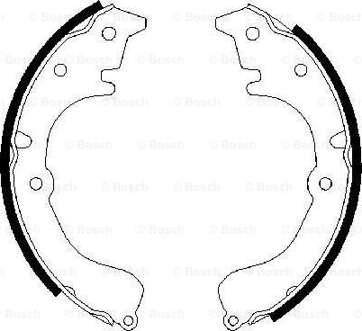 BOSCH 0 986 487 453 - Brake Shoe Set autospares.lv