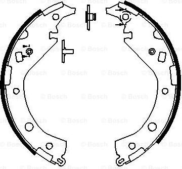 BOSCH 0 986 487 692 - Brake Shoe Set autospares.lv