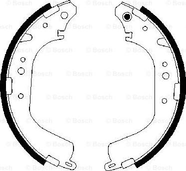 BOSCH 0 986 487 651 - Brake Shoe Set autospares.lv