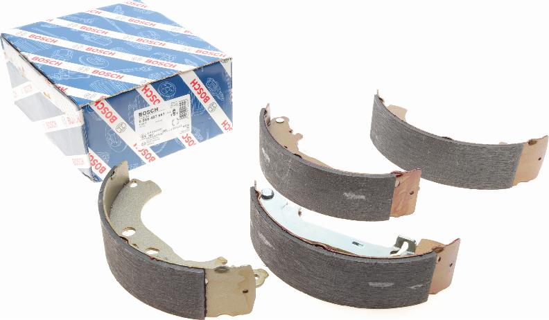 BOSCH 0 986 487 667 - Brake Shoe Set autospares.lv