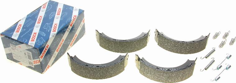 BOSCH 0 986 487 611 - Brake Shoe Set, parking brake autospares.lv