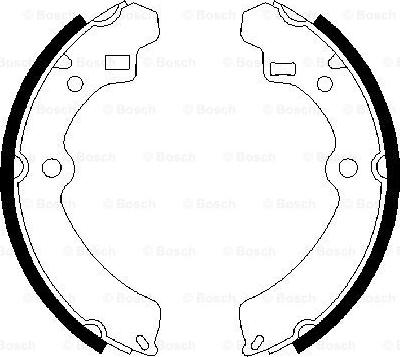 BOSCH 0 986 487 678 - Brake Shoe Set autospares.lv