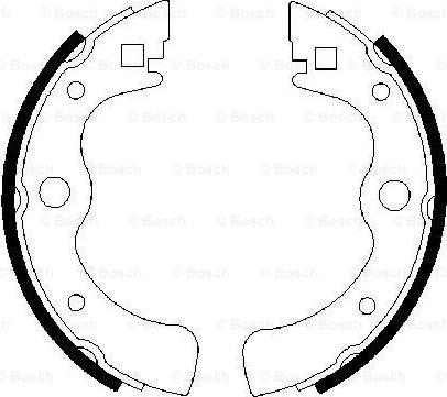 BOSCH 0 986 487 049 - Brake Shoe Set autospares.lv