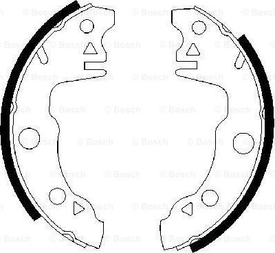 BOSCH 0 986 487 020 - Brake Shoe Set autospares.lv