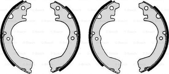 BOSCH 0 986 487 390 - Brake Shoe Set autospares.lv