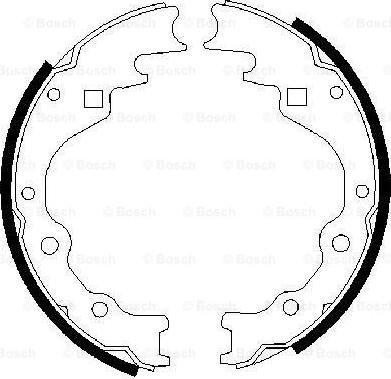 BOSCH 0 986 487 359 - Brake Shoe Set autospares.lv