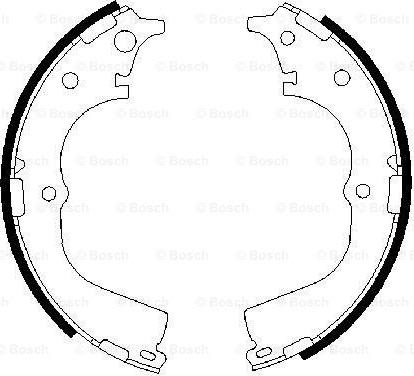 BOSCH 0 986 487 361 - Brake Shoe Set autospares.lv