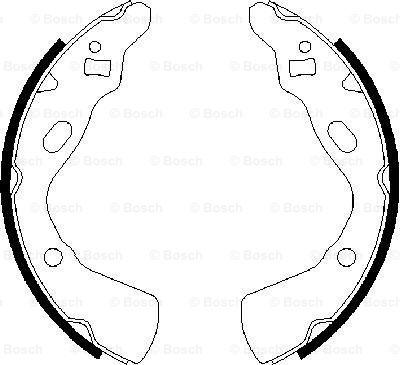 BOSCH 0 986 487 388 - Brake Shoe Set autospares.lv