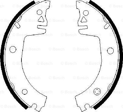 BOSCH 0 986 487 326 - Brake Shoe Set autospares.lv