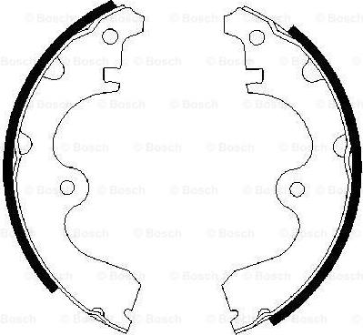 BOSCH 0 986 487 298 - Brake Shoe Set autospares.lv