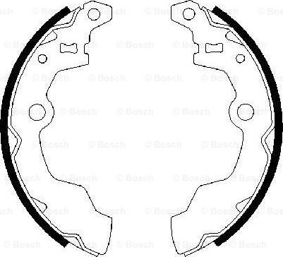 BOSCH 0 986 487 269 - Brake Shoe Set autospares.lv