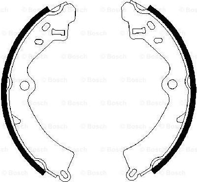 BOSCH 0 986 487 268 - Brake Shoe Set autospares.lv