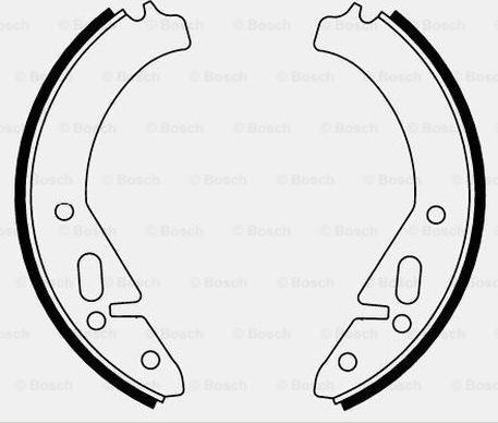 BOSCH 0 986 487 220 - Brake Shoe Set autospares.lv