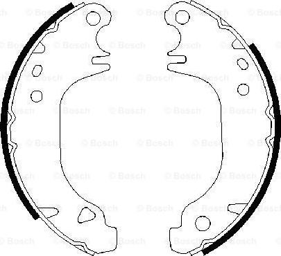 BOSCH 0 986 487 274 - Brake Shoe Set autospares.lv