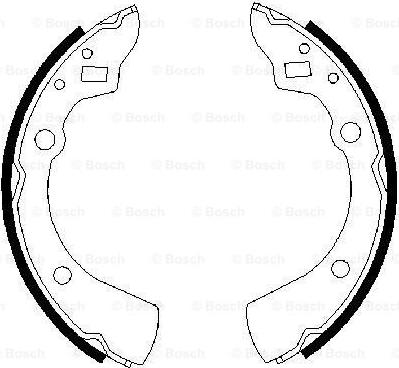 BOSCH 0 986 487 278 - Brake Shoe Set autospares.lv