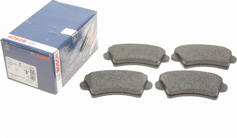 BOSCH 0 986 424 938 - Brake Pad Set, disc brake autospares.lv