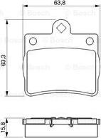 BOSCH 0 986 424 497 - Brake Pad Set, disc brake autospares.lv